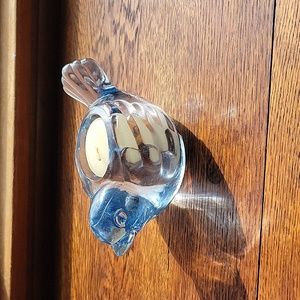 Glass Bird Candle Holder
